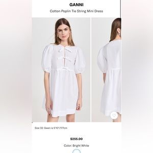 Gannie Poplin dress with bows
